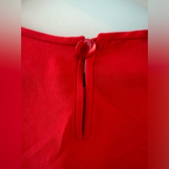 Emanuel Ungaro Parallele Paris Red Blouse - Picture 7 of 11